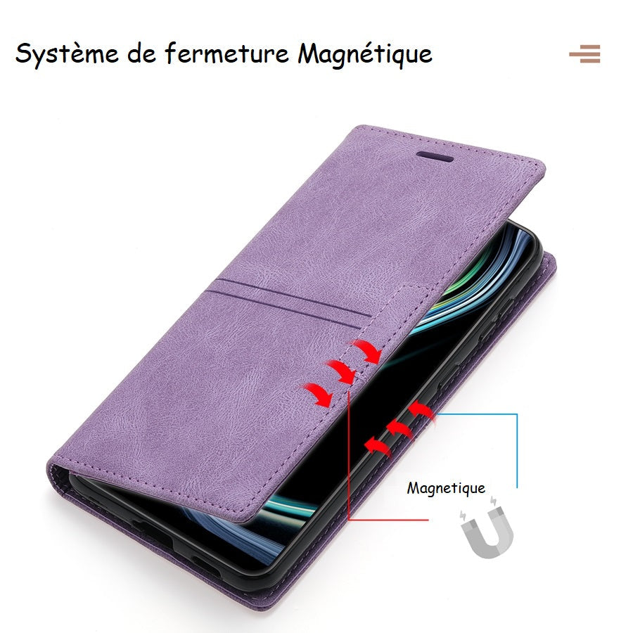 Etui à fermeture magnétique pour Téléphones Xiaomi (fin)