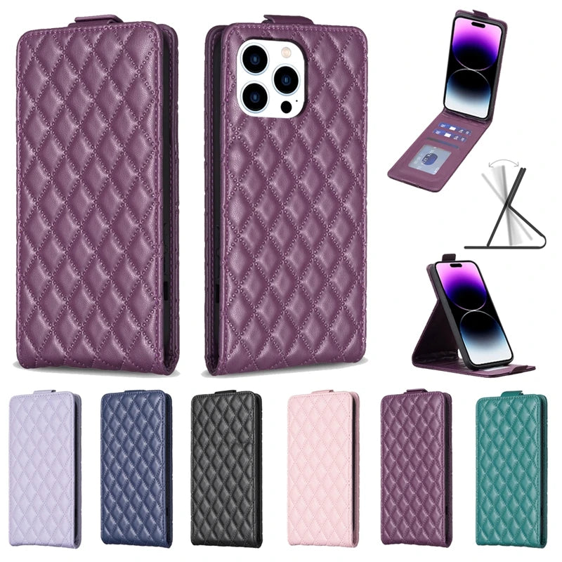 Etui à clapet pour iPhone (du 12 au 15) à fermeture magnétique - www.Phone-Accessoires.fr