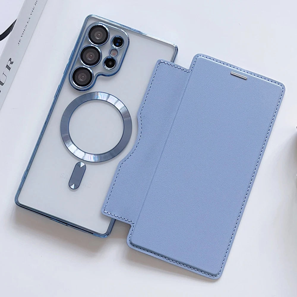 Elégant étui magsafe pour Samsung Galaxy (série S fin)