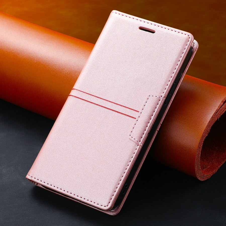 Etui à fermeture magnétique pour Téléphones Samsung (série S fin)