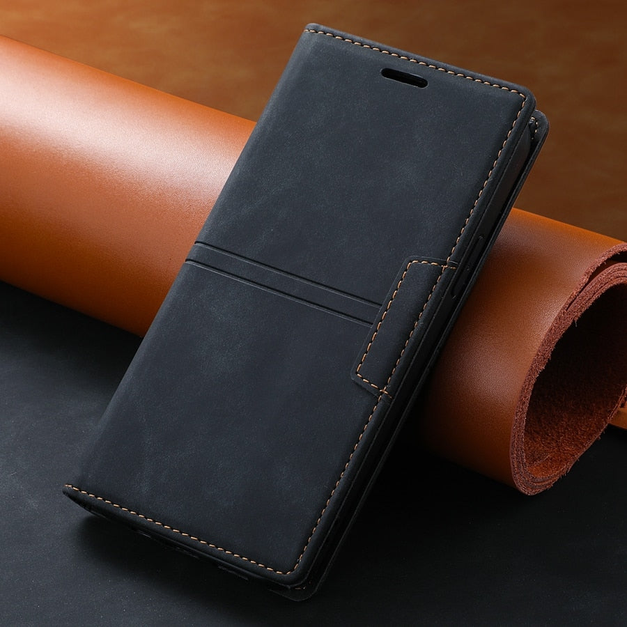 Etui à fermeture magnétique pour Téléphones Samsung (série S fin)