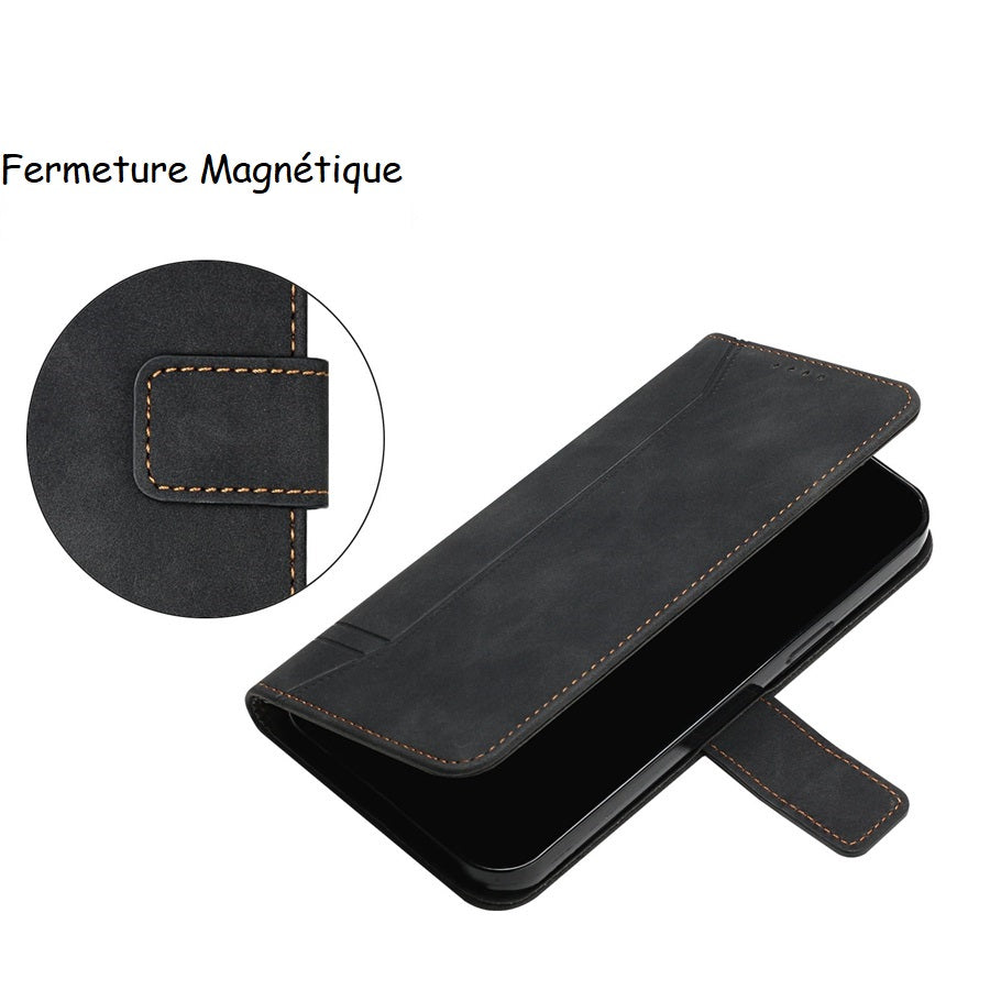 Etui de protection à fermeture magnétique pour téléphones Samsung (série Note) - www.Phone-Accessoires.fr