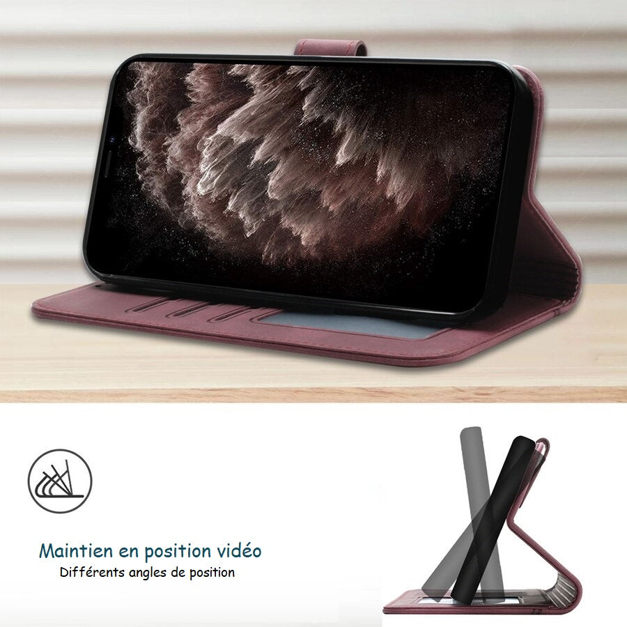 Etui de protection à fermeture magnétique pour téléphones Samsung (série Note) - www.Phone-Accessoires.fr