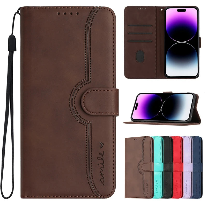 Etui à fermeture magnétique pour iPhone (6 au 12) - www.Phone-Accessoires.fr