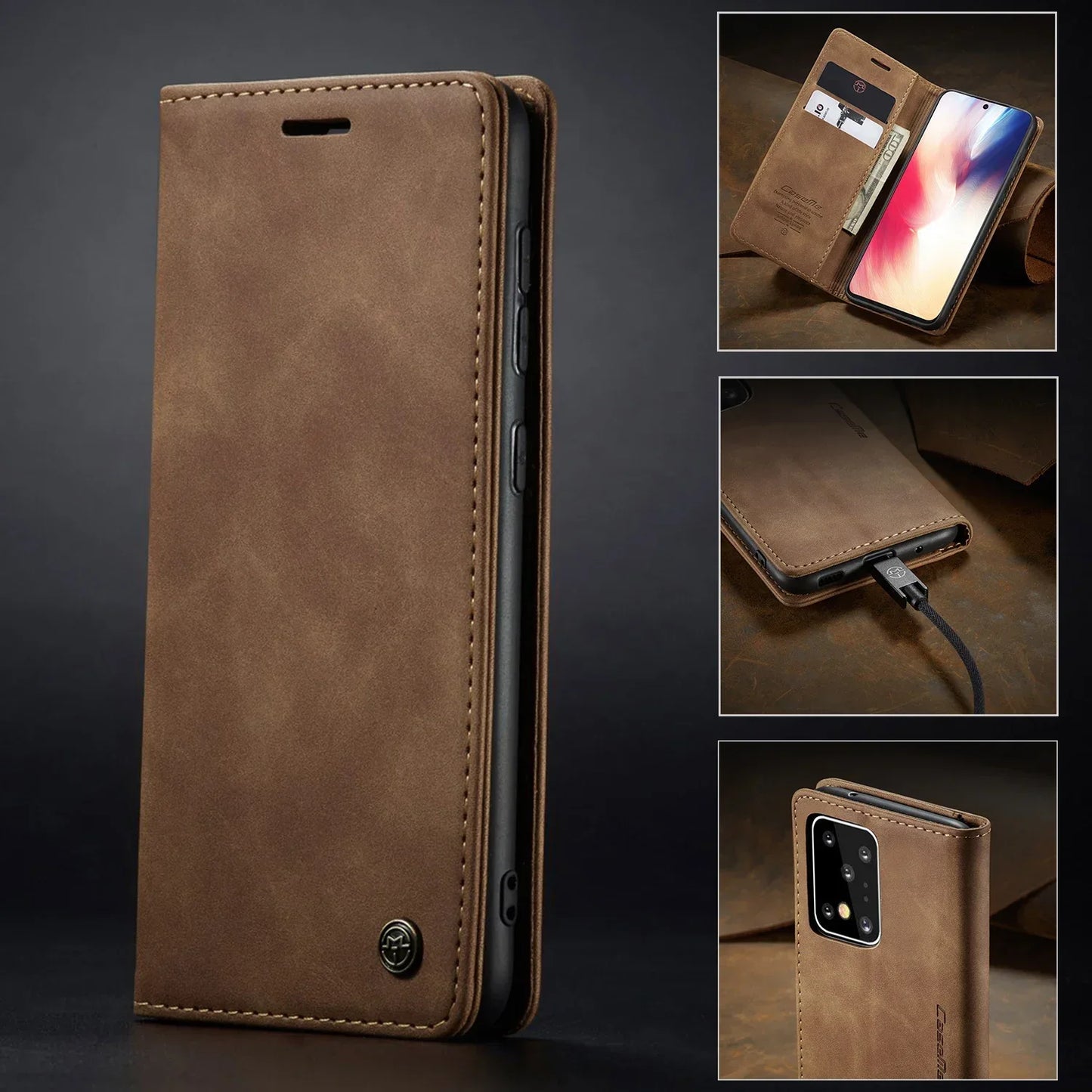 Etui de protection à fermeture magnétique pour Samsung (série Note)