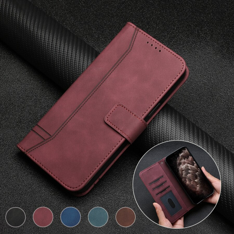 Etui de protection à fermeture magnétique pour téléphones Samsung (série Note) - www.Phone-Accessoires.fr