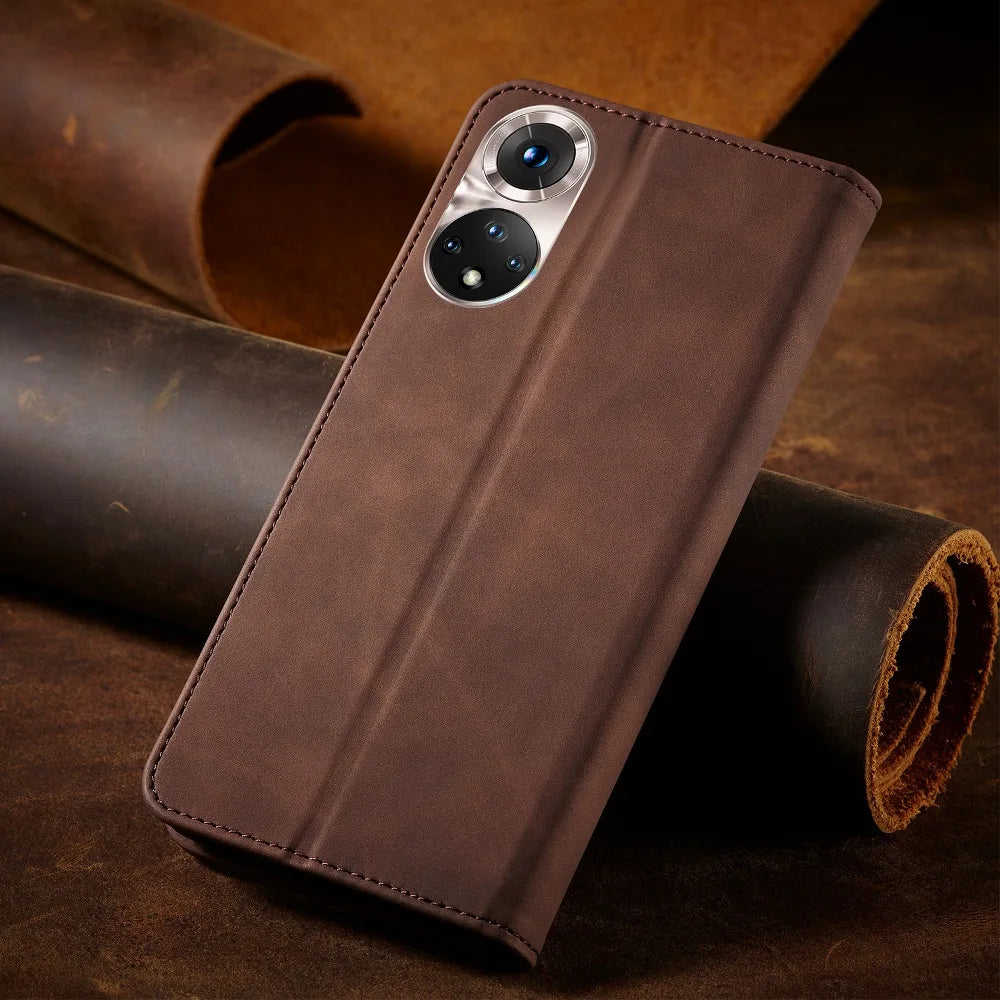 Etui de protection à fermeture magnétique pour Huawei (série Honor)