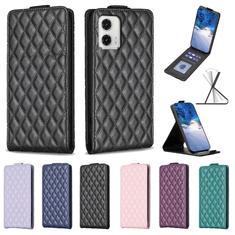 Etui à clapet pour téléphones Motorola à fermeture magnétique