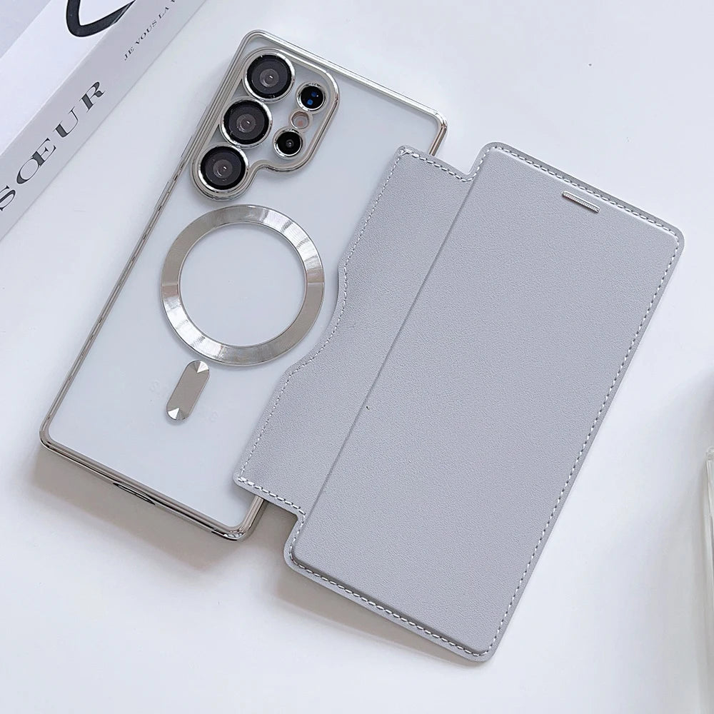 Elégant étui magsafe pour Samsung Galaxy (série S fin)