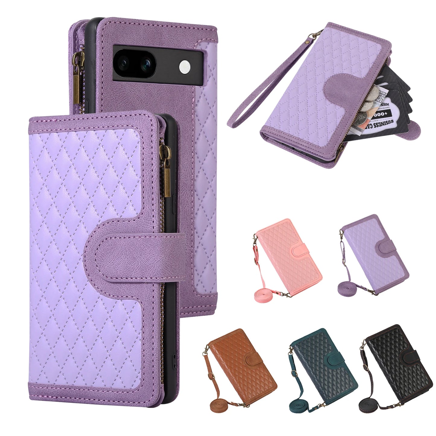 Etui porte-monnaie à bandoulière pour Google Pixel - www.Phone-Accessoires.fr