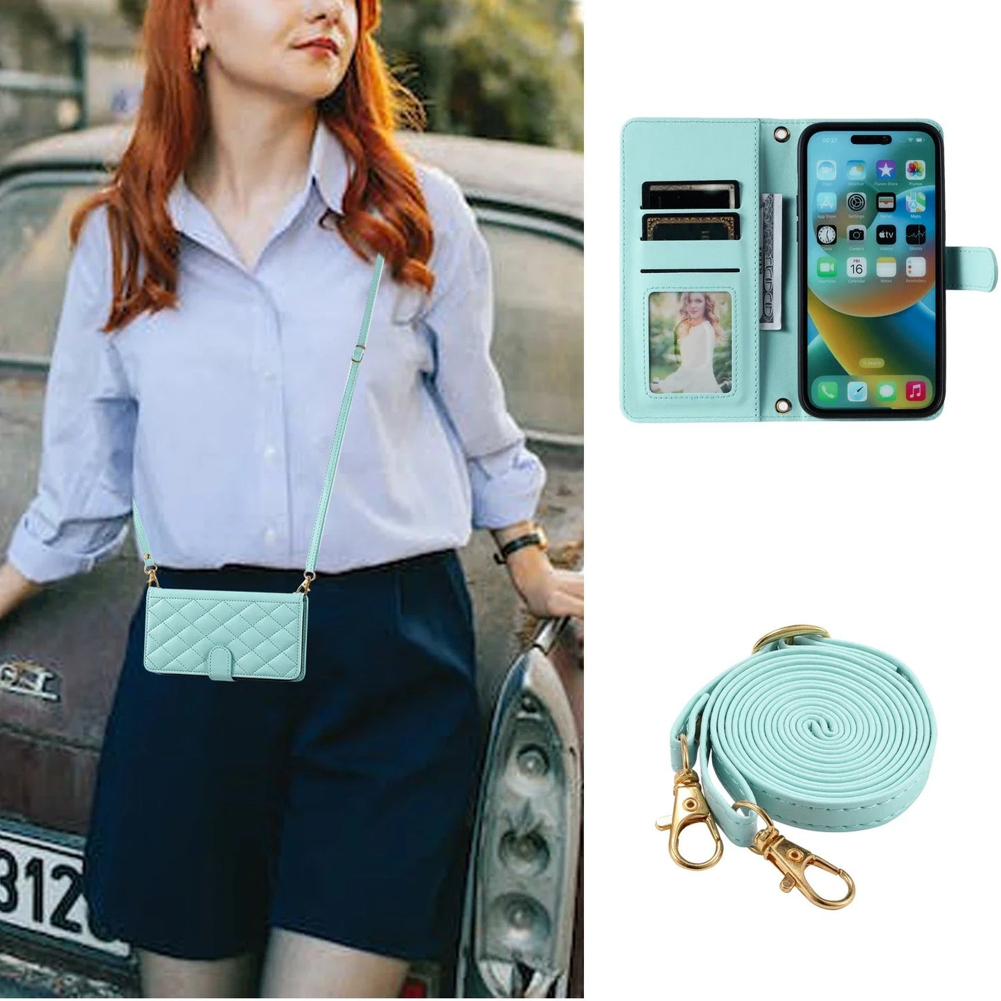 Etui très chic, à bandoulière pour Google Pixel