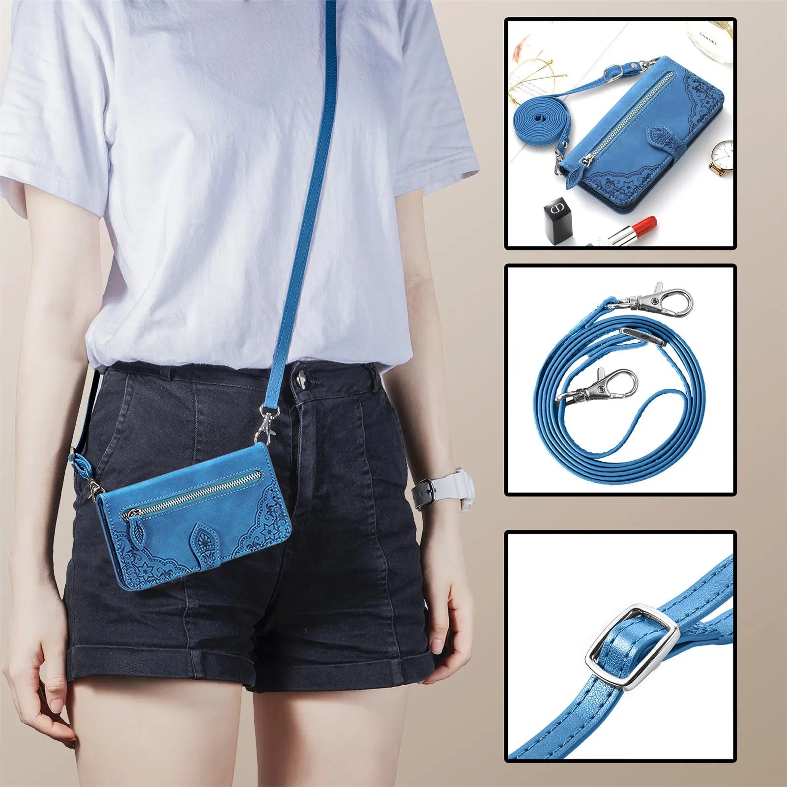 Etui de protection à bandoulière pour Redmi (série Note fin) - www.Phone-Accessoires.fr