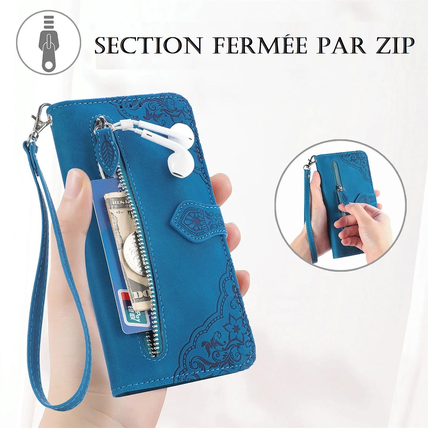 Etui de protection à bandoulière pour Motorola ( séries E, G Stylus, Power et One)