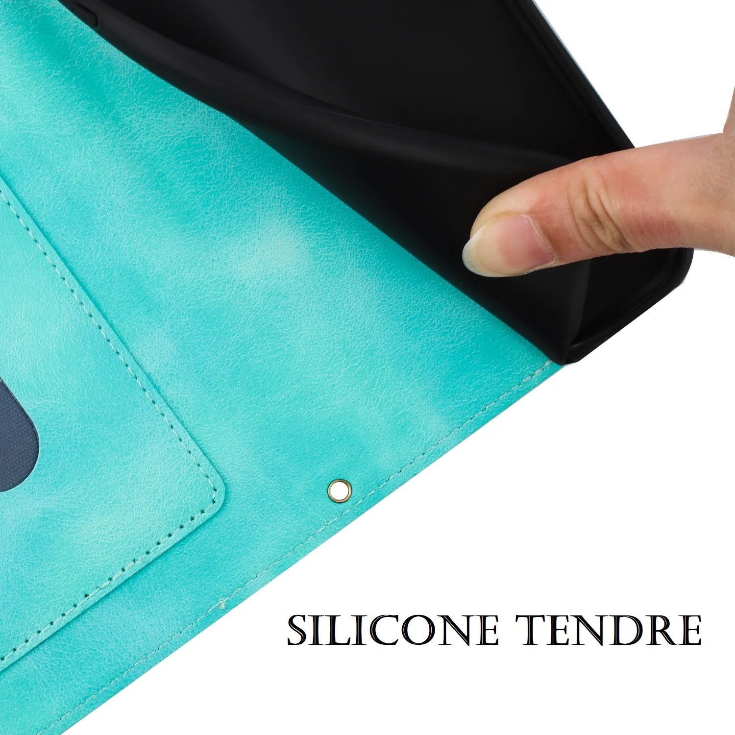 Etui imprimé floral à fermeture magnétique pour téléphones Samsung (série A début) - www.Phone-Accessoires.fr