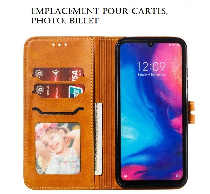 Etui motif chaton, pour protection Samsung (série A fin)