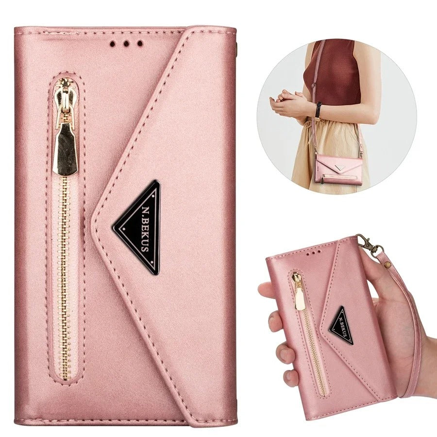 Etui porte-monnaie type sac à main très raffiné pour téléphones Redmi