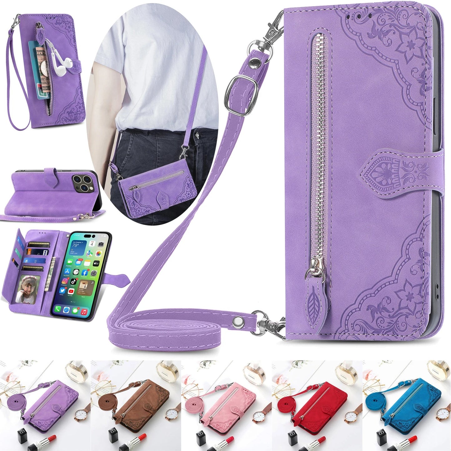 Etui de protection à bandoulière pour Samsung (série Note)