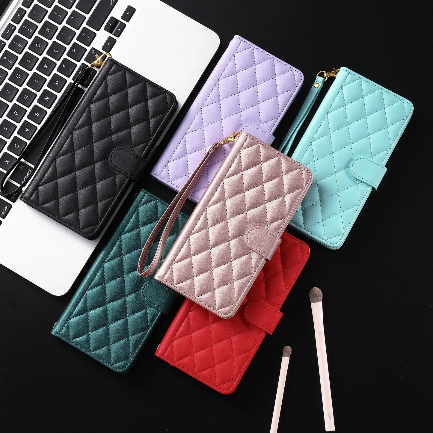 Etui très chic, à bandoulière pour téléphones Huawei (séries P, P Smart et Y)