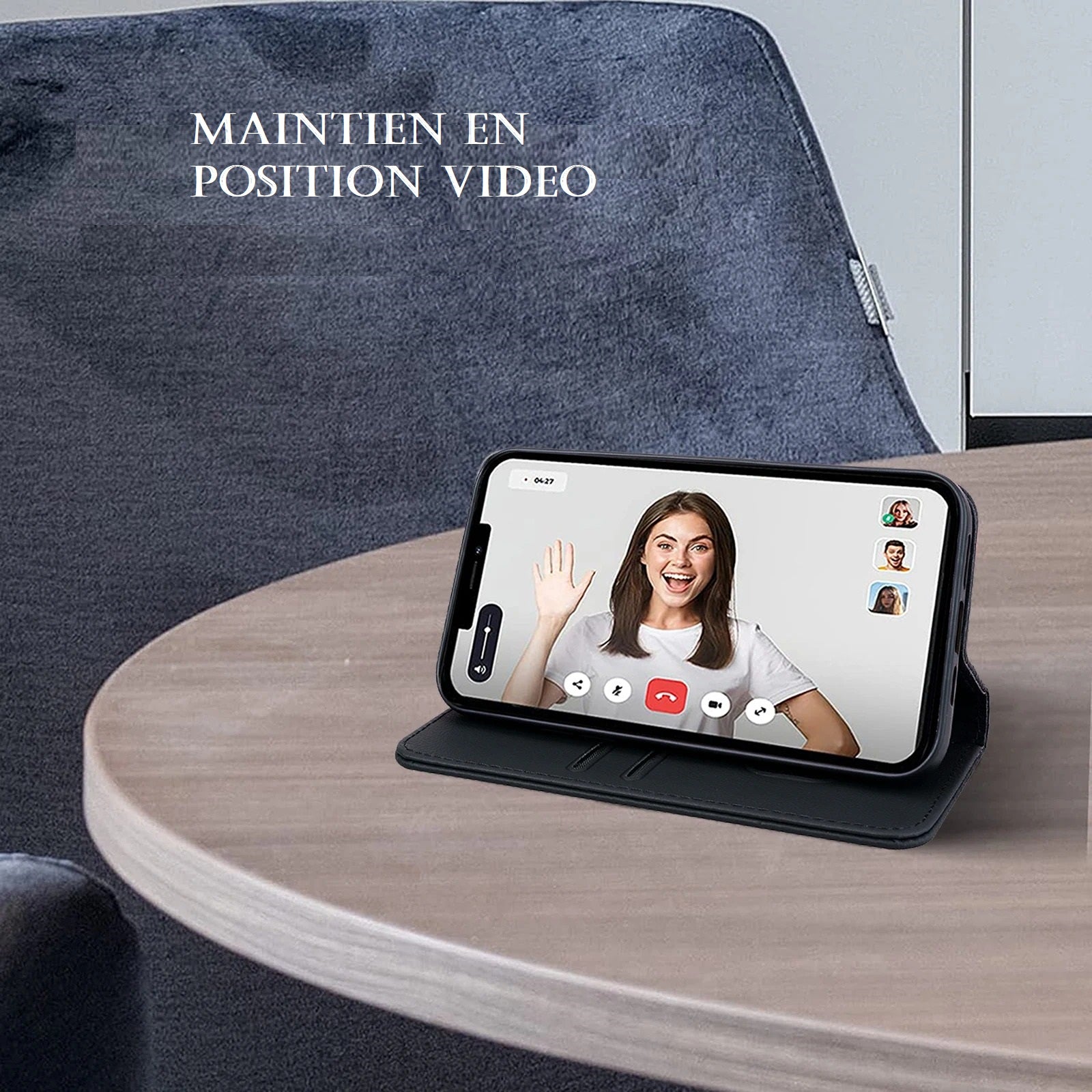 Etui design à fermeture magnétique pour téléphones Redmi (série note) - www.Phone-Accessoires.fr