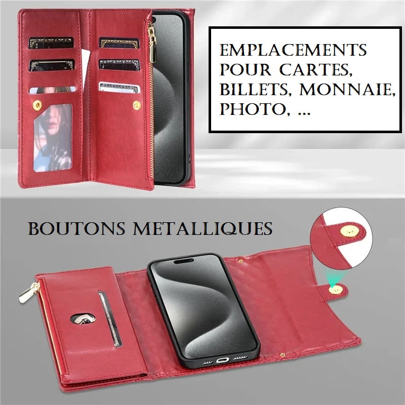 Etui porte-monnaie très élégant pour téléphones Samsung (série A début)