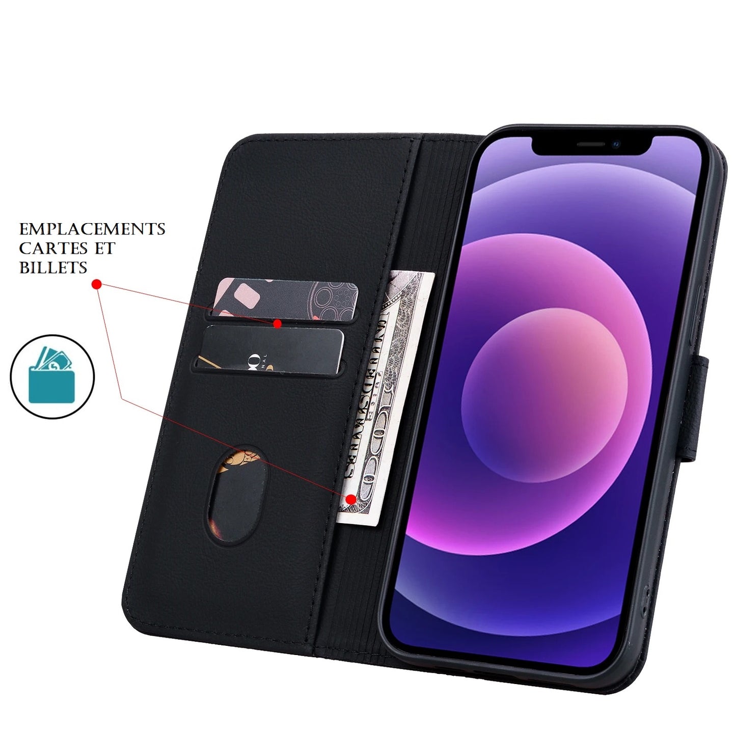 Etui design à fermeture magnétique pour téléphones Samsung (série S) - www.Phone-Accessoires.fr