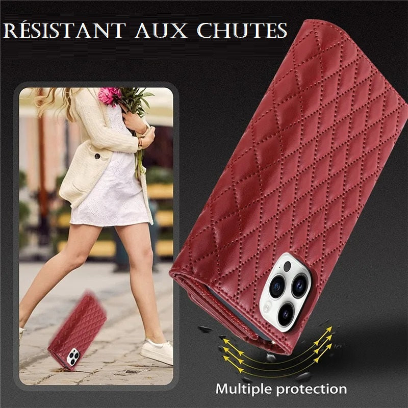 Etui porte-monnaie très élégant pour téléphones Samsung (série A début)