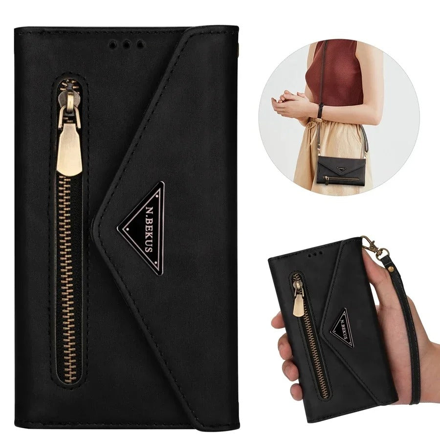 Etui porte-monnaie type sac à main très raffiné pour téléphones Redmi