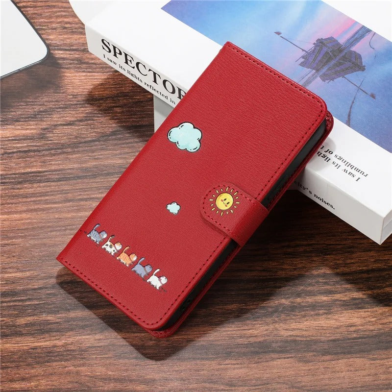 Etui motif chatons pour iPhone (du 13 au 17)