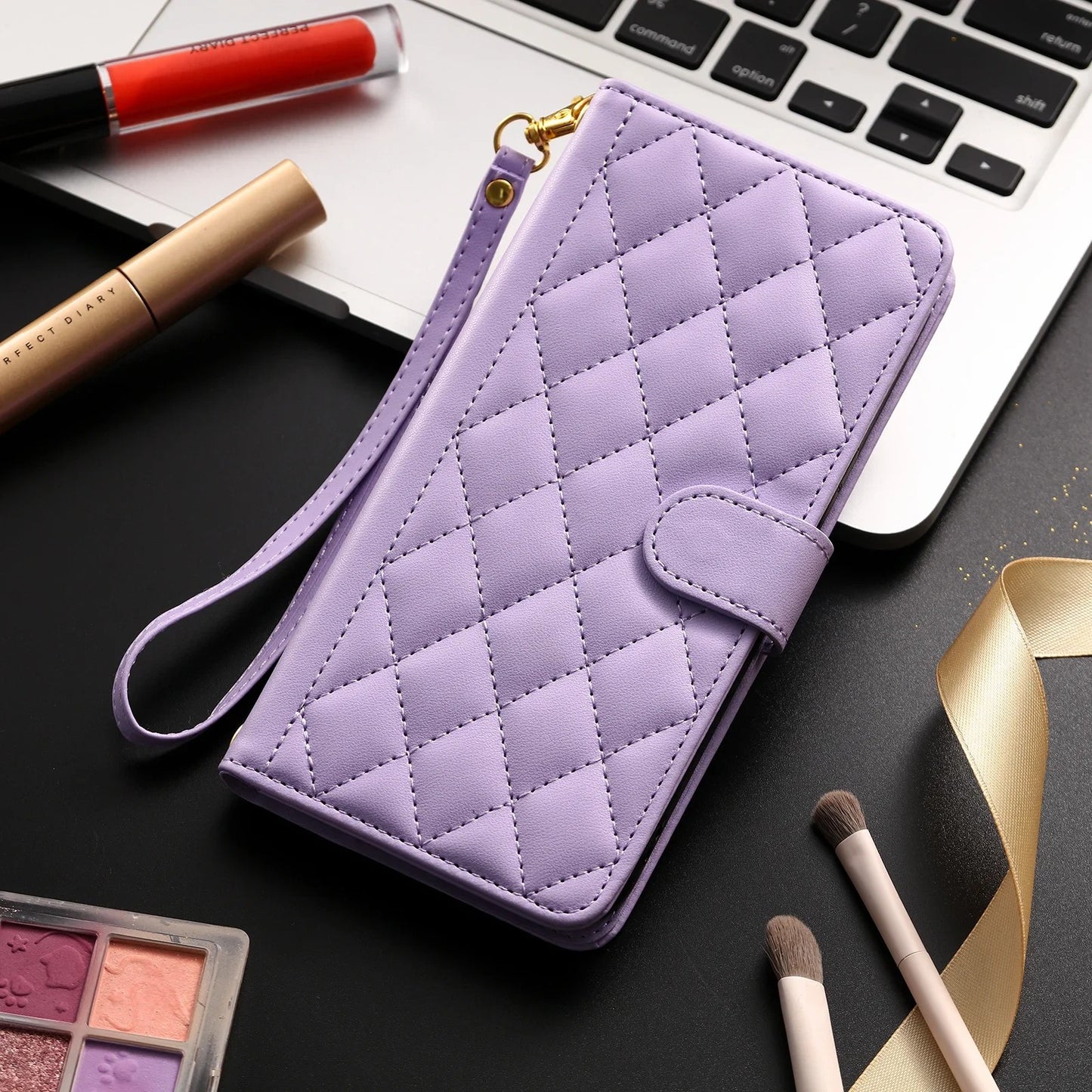 Etui très chic, à bandoulière pour téléphones Huawei (séries P, P Smart et Y)