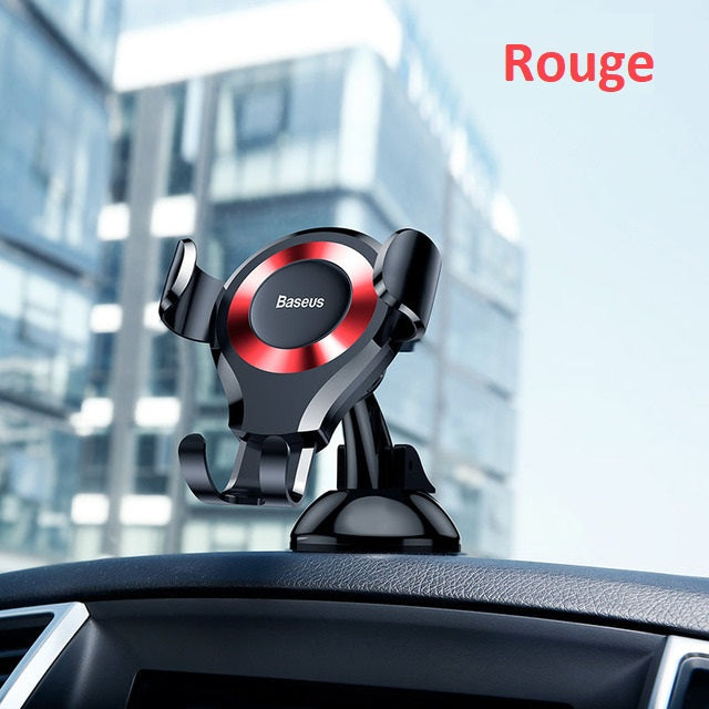 Support smartphone pour voiture. Pose et prise à une main! Rotation 360° - www.Phone-Accessoires.fr