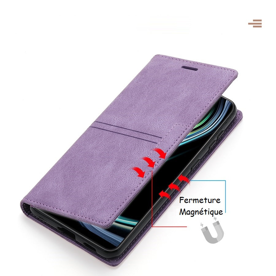 Etui à fermeture magnétique pour Téléphones Samsung (série A fin) - www.Phone-Accessoires.fr