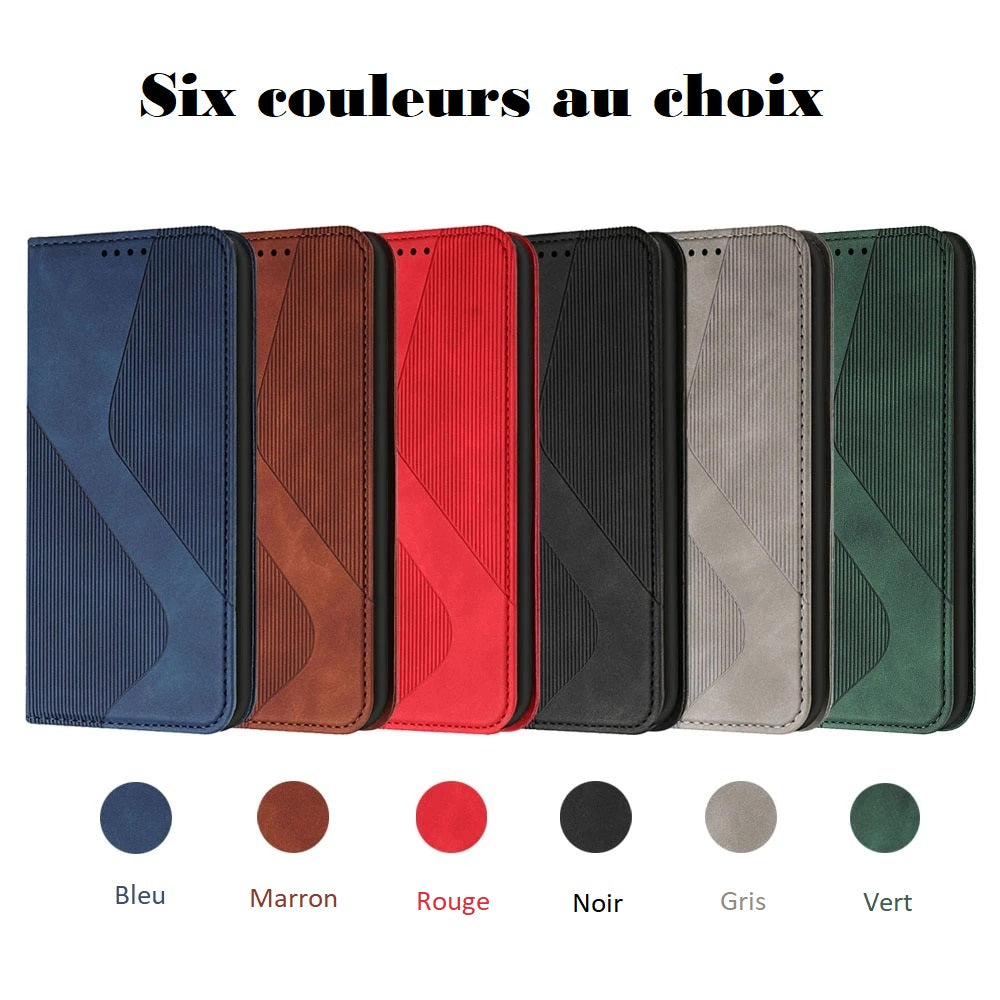 Etui à fermeture magnétique pour iPhone (du 6 au 11) - www.Phone-Accessoires.fr
