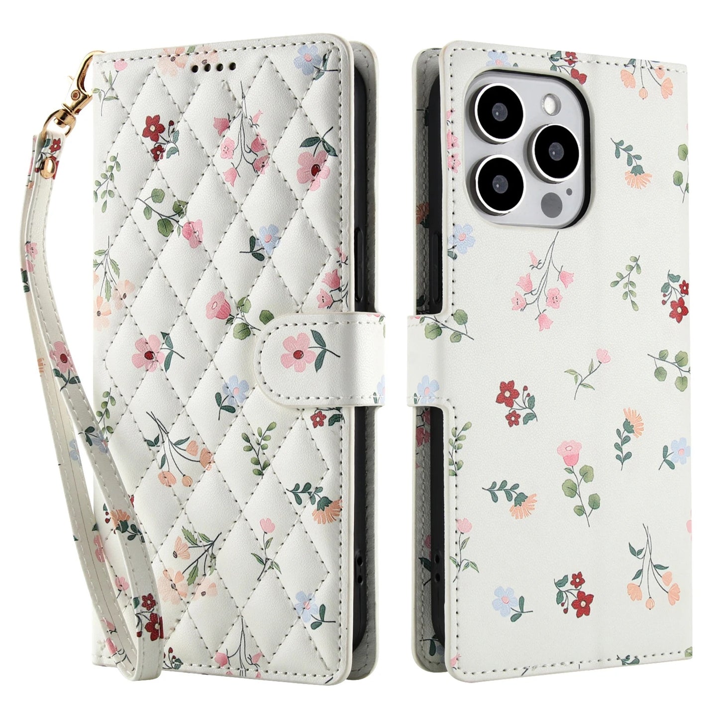 Etui imprimé floral à fermeture magnétique pour Xiaomi (série Poco)