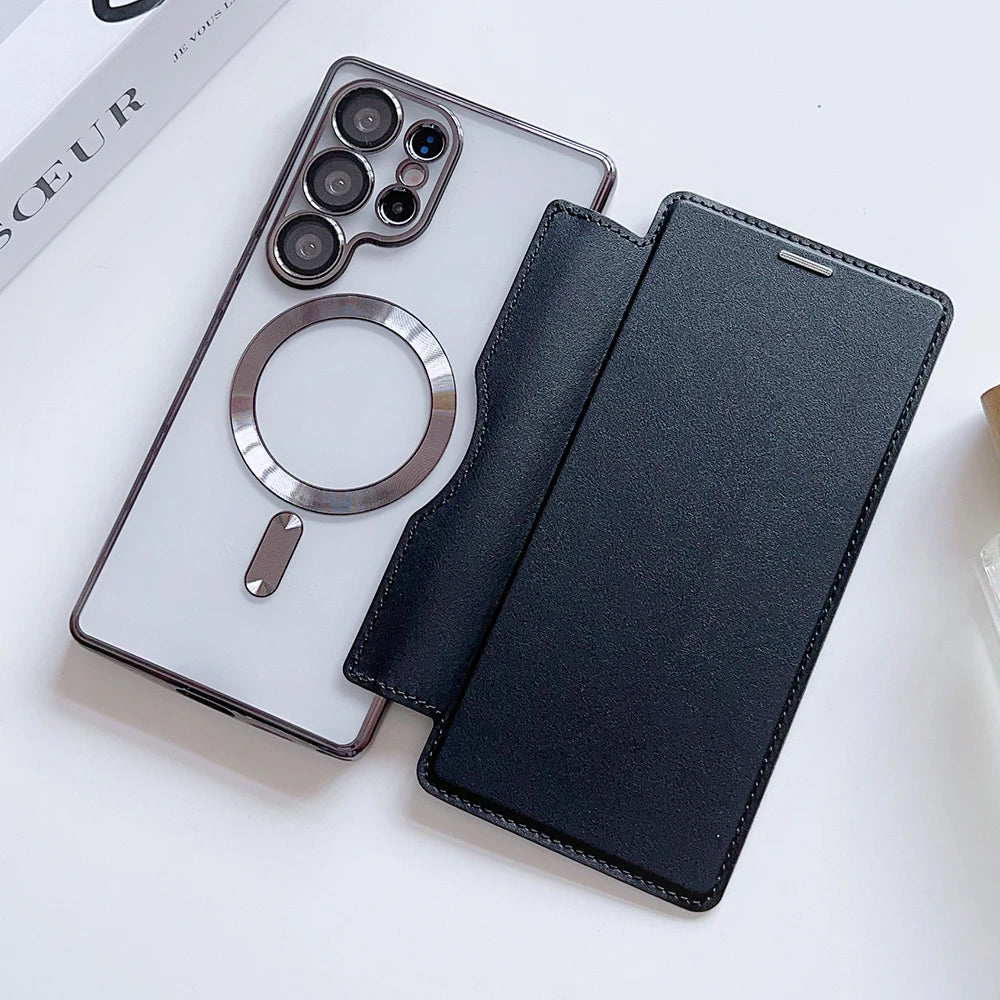 Elégant étui magsafe pour Samsung Galaxy (série S fin)