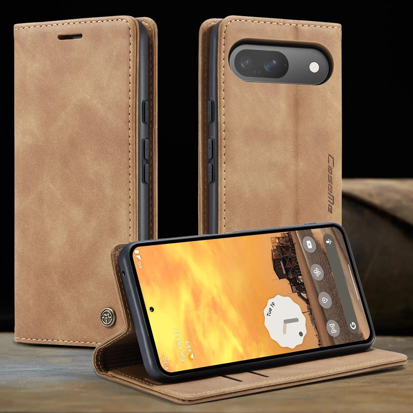 Etui de protection à fermeture magnétique pour Google Pixel