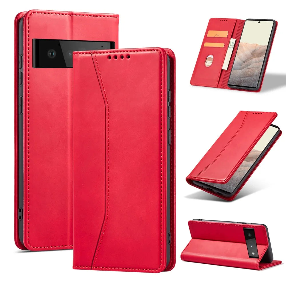 Etui de protection à fermeture magnétique pour Google Pixel