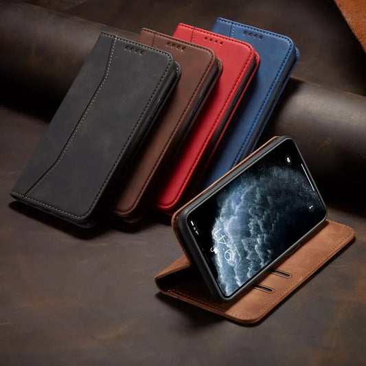 Etui de protection à fermeture magnétique pour Samsung Galaxy (série A fin)