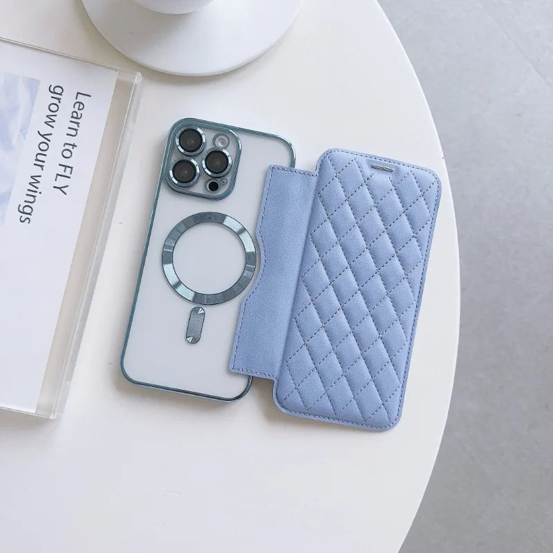 Elegant étui magsafe pour iPhone (14 au 16)