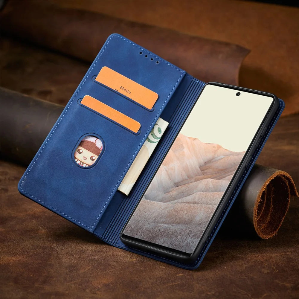 Etui de protection à fermeture magnétique pour Google Pixel