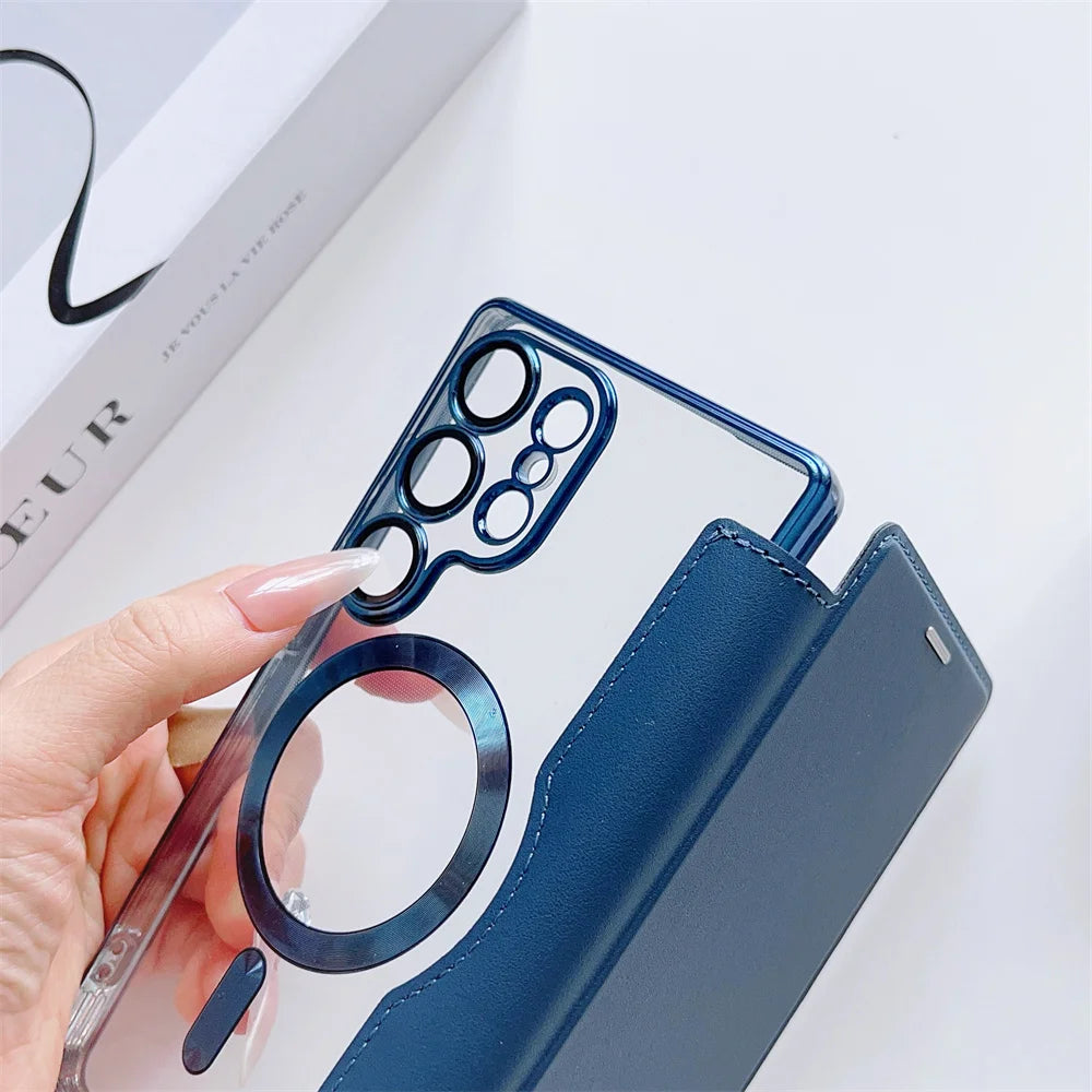 Elégant étui magsafe pour Samsung Galaxy (série S fin)