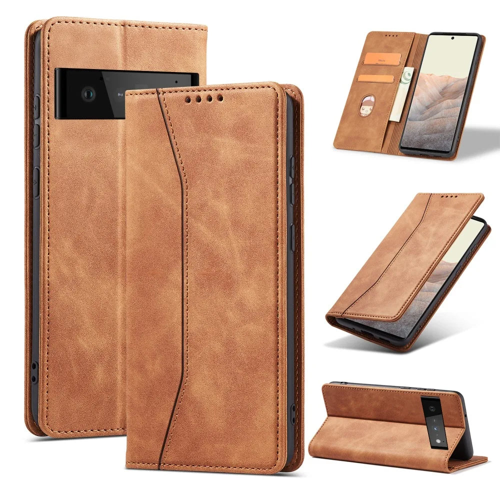 Etui de protection à fermeture magnétique pour Google Pixel