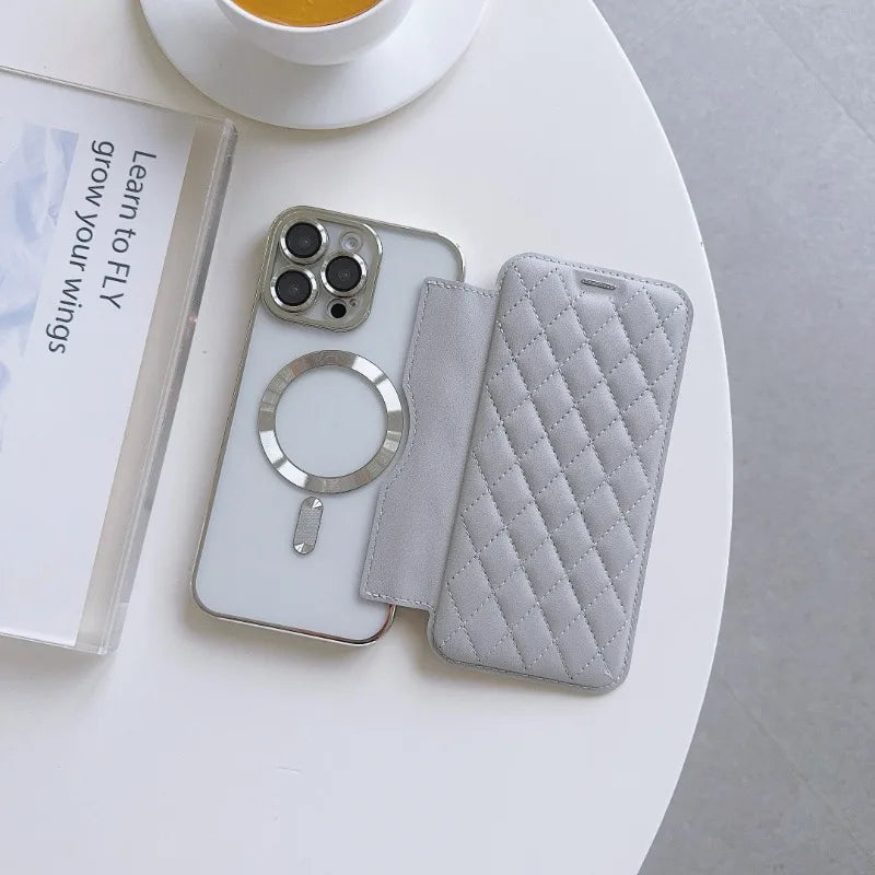 Elegant étui magsafe pour iPhone (14 au 16)