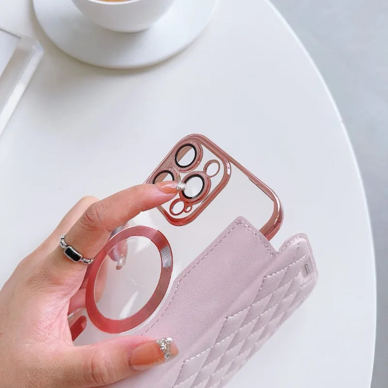 Elegant étui magsafe pour iPhone (14 au 16)