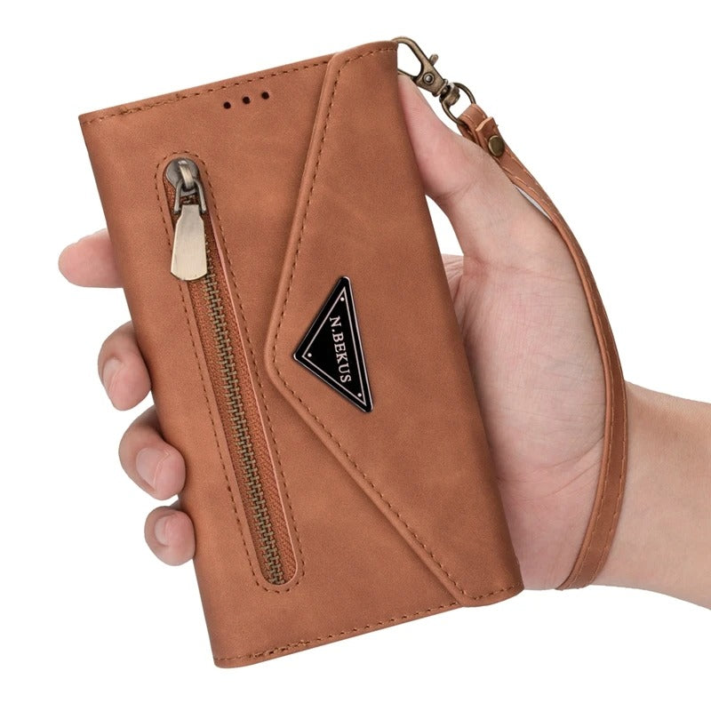 Etui porte-monnaie type sac à main très raffiné pour téléphones Samsung (série Note)