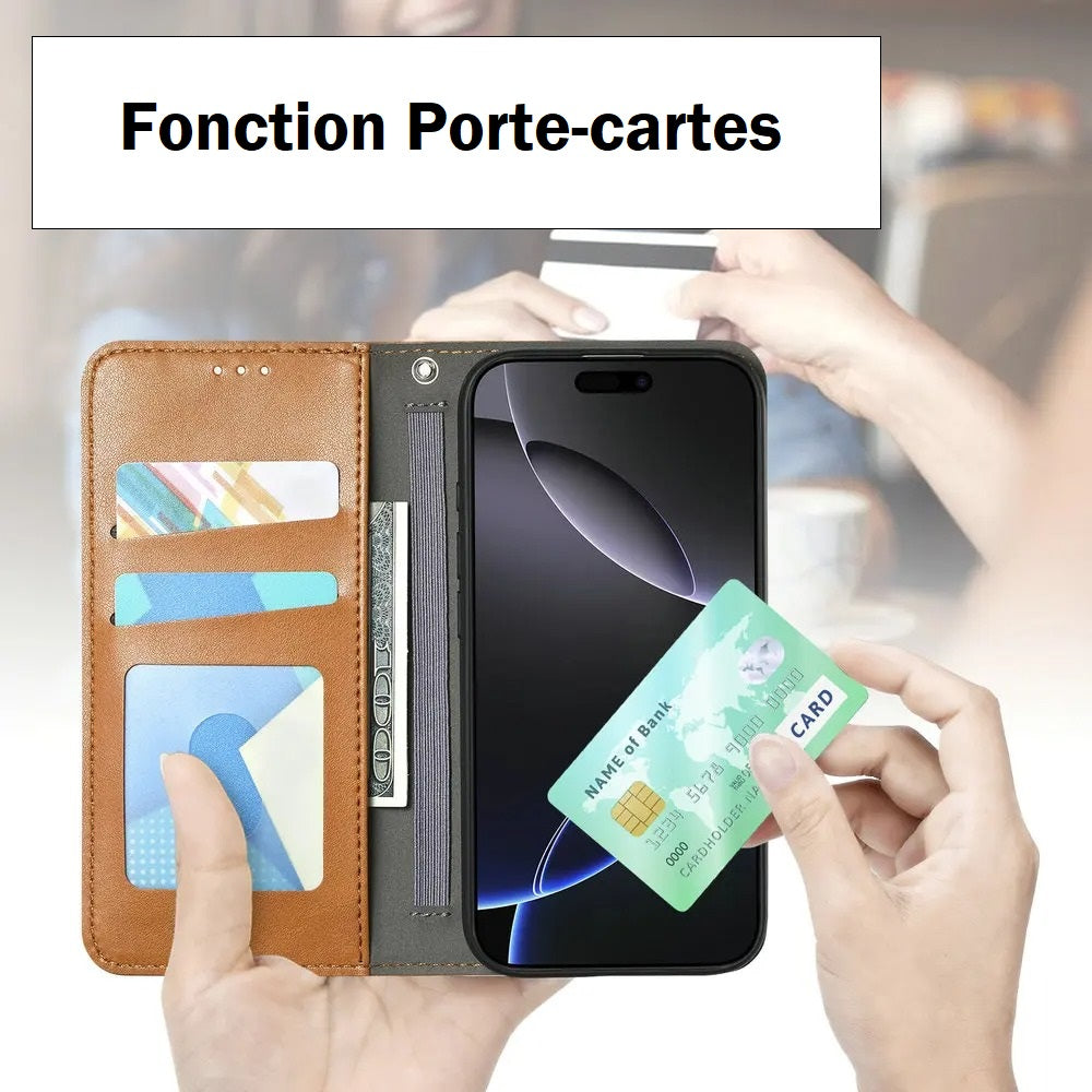 Etui de protection à fermeture magnétique pour Google Pixel