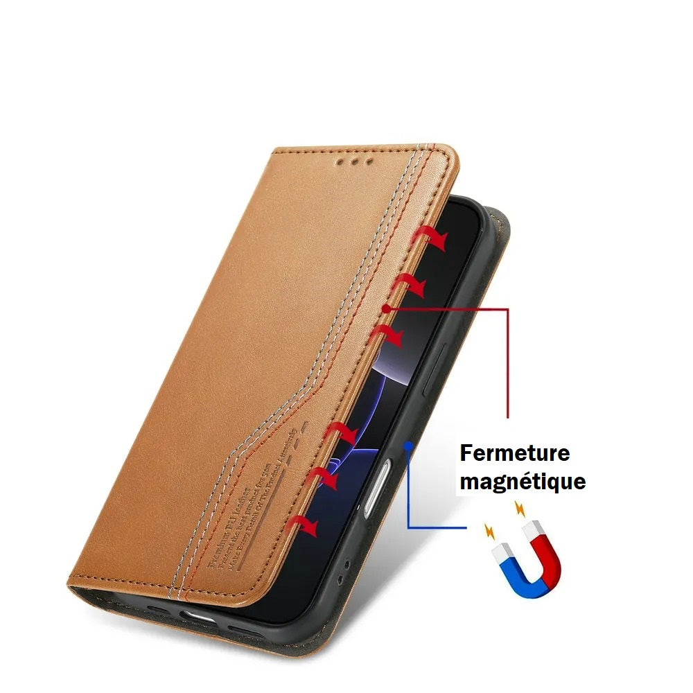 Etui de protection à fermeture magnétique pour Google Pixel