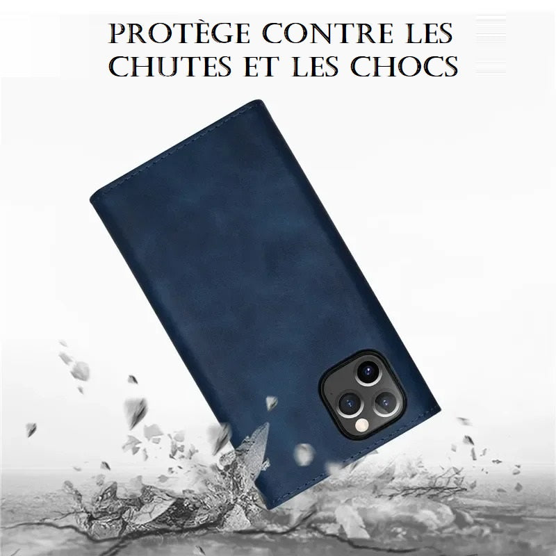 Etui porte-monnaie type sac à main très raffiné pour iPhone (du 13 au 15)