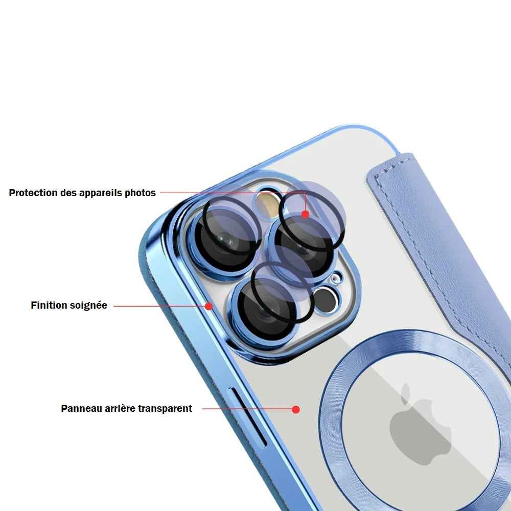 Elegant étui magsafe pour iPhone (14 au 16)