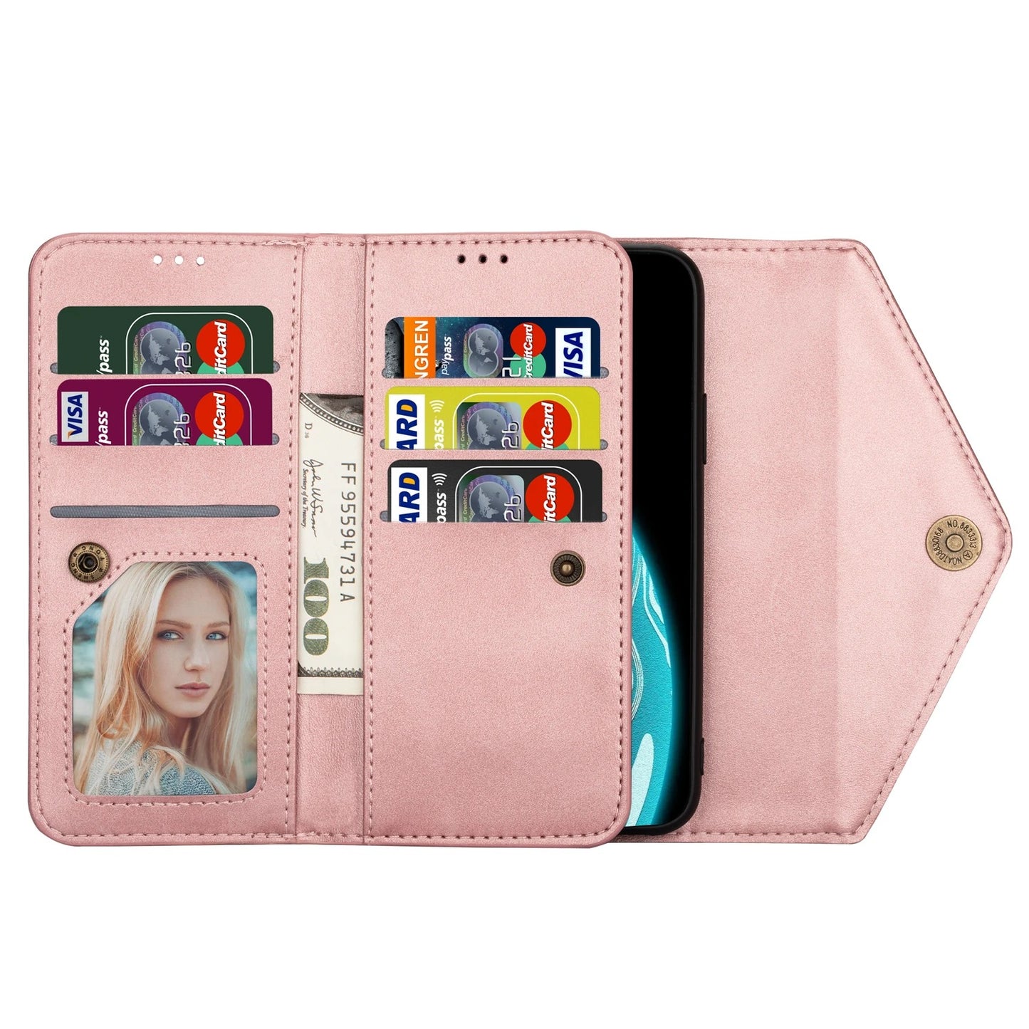 Etui porte-monnaie type sac à main très raffiné pour téléphones Samsung (série Note)