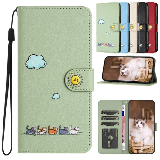 Etui motif chatons pour iPhone (du 6 au 13)